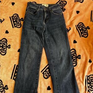 Dark Blue Wide Leg Women's Jeans